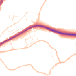 Daytime road noise heatmap for DT6 4SR