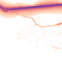 Daytime road noise heatmap for DT6 6BQ
