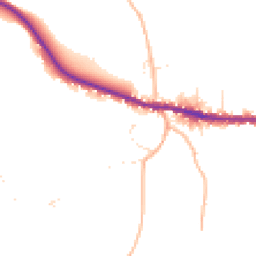 Daytime road noise heatmap for DT6 6FD