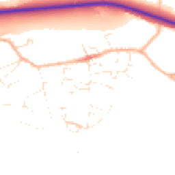 Daytime road noise heatmap for DT6 6FF