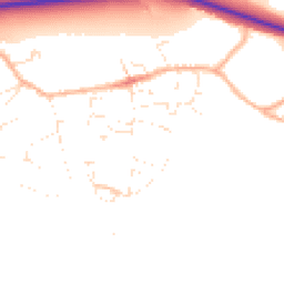 Daytime road noise heatmap for DT6 6LW