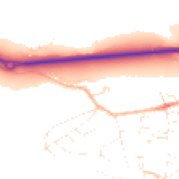 Daytime road noise heatmap for DT6 6NZ