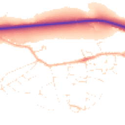 Daytime road noise heatmap for DT6 6PE