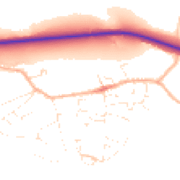 Daytime road noise heatmap for DT6 6PN