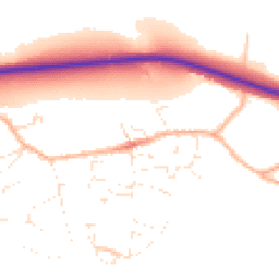 Daytime road noise heatmap for DT6 6PZ