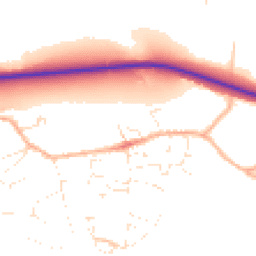 Daytime road noise heatmap for DT6 6QA