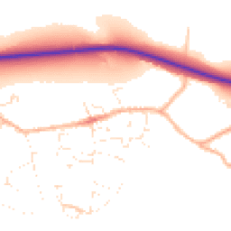 Daytime road noise heatmap for DT6 6QG