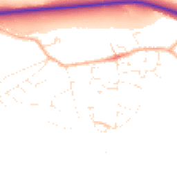 Daytime road noise heatmap for DT6 6RT