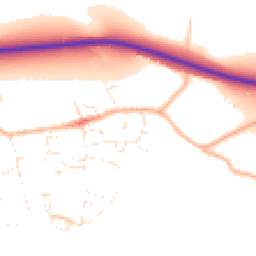 Daytime road noise heatmap for DT6 6RU