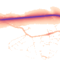 Daytime road noise heatmap for DT6 6RX