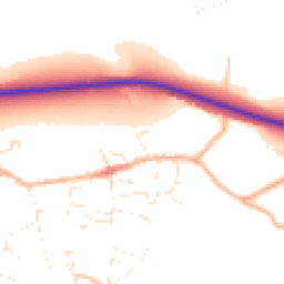 Daytime road noise heatmap for DT6 6SE