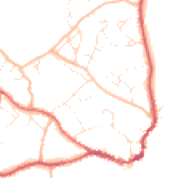 Daytime road noise heatmap for DT7 3AJ