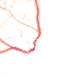 Daytime road noise heatmap for DT7 3BZ