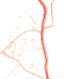 Daytime road noise heatmap for DT7 3DJ