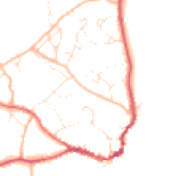 Daytime road noise heatmap for DT7 3DZ