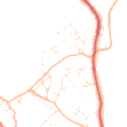 Daytime road noise heatmap for DT7 3EE