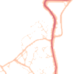 Daytime road noise heatmap for DT7 3HJ