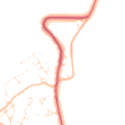 Daytime road noise heatmap for DT7 3HW