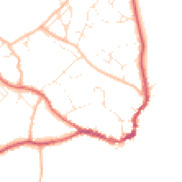 Daytime road noise heatmap for DT7 3PW