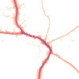 Daytime road noise heatmap for DT8 3AE