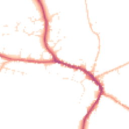 Daytime road noise heatmap for DT8 3AG