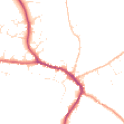 Daytime road noise heatmap for DT8 3AL