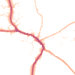 Daytime road noise heatmap for DT8 3AW