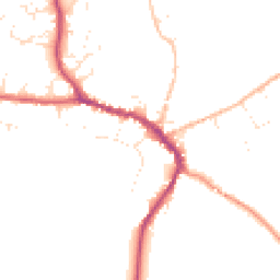 Daytime road noise heatmap for DT8 3AZ