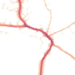 Daytime road noise heatmap for DT8 3BA