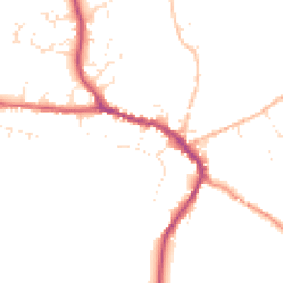 Daytime road noise heatmap for DT8 3BE