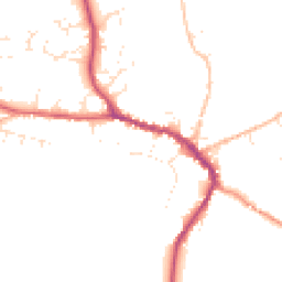 Daytime road noise heatmap for DT8 3BG