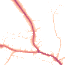 Daytime road noise heatmap for DT8 3BJ