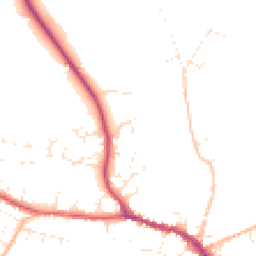 Daytime road noise heatmap for DT8 3BT