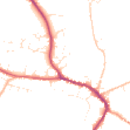 Daytime road noise heatmap for DT8 3BW
