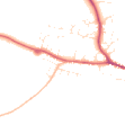 Daytime road noise heatmap for DT8 3BZ