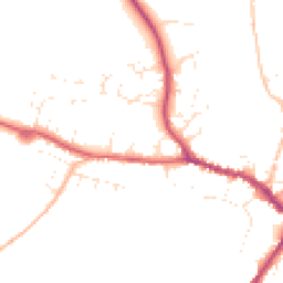 Daytime road noise heatmap for DT8 3DA