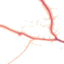 Daytime road noise heatmap for DT8 3DD