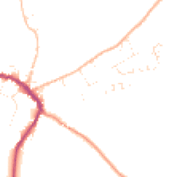 Daytime road noise heatmap for DT8 3DU