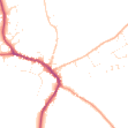 Daytime road noise heatmap for DT8 3DZ