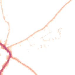 Daytime road noise heatmap for DT8 3EA