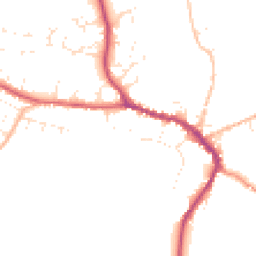 Daytime road noise heatmap for DT8 3LS