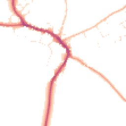 Daytime road noise heatmap for DT8 3LU
