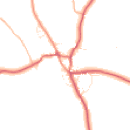 Daytime road noise heatmap for DT8 3QA