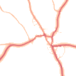 Daytime road noise heatmap for DT8 3QQ