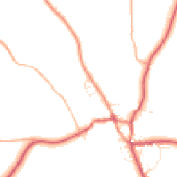 Daytime road noise heatmap for DT8 3QW