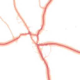 Daytime road noise heatmap for DT8 3RU