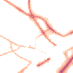 Night-time road noise heatmap for DY1 1AH