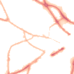 Night-time road noise heatmap for DY1 1DS