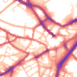 Daytime road noise heatmap for DY1 1EH
