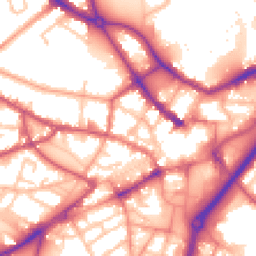 Daytime road noise heatmap for DY1 1EP